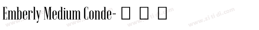 Emberly Medium Conde字体转换